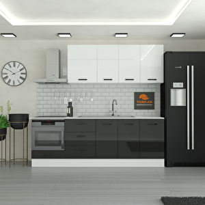 235 Cm Mutfak Dolabı  Mdf Kapak Tezgah Dahil Yrkn235 99