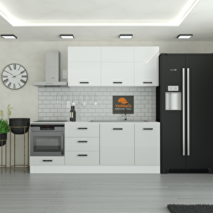 230 Cm Mutfak Dolabı  Mdf Kapak Tezgah Dahil Yrkn230 100