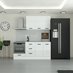 190 Cm Mutfak Dolabı  Mdf Kapak Tezgah Dahil Yrkn190 97