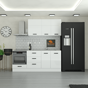 205 Cm Mutfak Dolabı  Mdf Kapak Tezgah Dahil Yrkn205 97