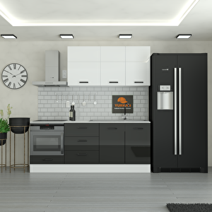220 Cm Mutfak Dolabı  Mdf Kapak Tezgah Dahil Yrkn220 99