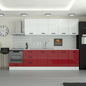 290 Cm Mutfak Dolabı  Mdf Kapak Tezgah Dahil Yrkn290 101
