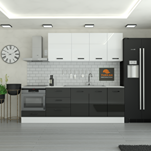 250 Cm Mutfak Dolabı  Mdf Kapak Tezgah Dahil Yrkn250 99