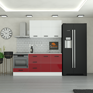 195 Cm Mutfak Dolabı  Mdf Kapak Tezgah Dahil Yrkn195 101