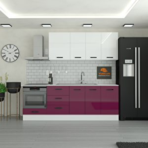 235 Cm Mutfak Dolabı  Mdf Kapak Tezgah Dahil Yrkn235 102