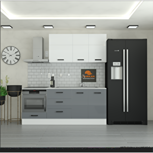 215 Cm Mutfak Dolabı  Mdf Kapak Tezgah Dahil Yrkn215 98