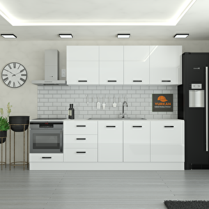 270 Cm Mutfak Dolabı  Mdf Kapak Tezgah Dahil Yrkn270 97