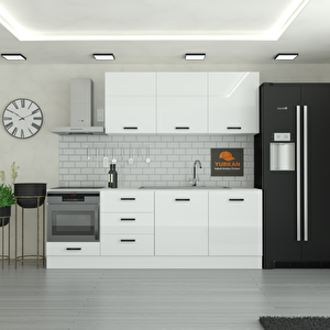 240 Cm Mutfak Dolabı  Mdf Kapak Tezgah Dahil Yrkn240 97