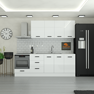 235 Cm Mutfak Dolabı  Mdf Kapak Tezgah Dahil Yrkn235 97