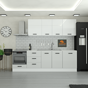 260 Cm Mutfak Dolabı  Mdf Kapak Tezgah Dahil Yrkn260 100