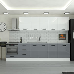 315 Cm Mutfak Dolabı  Mdf Kapak Tezgah Dahil Yrkn315 98