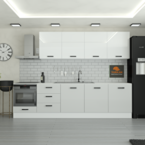 300 Cm Mutfak Dolabı  Mdf Kapak Tezgah Dahil Yrkn300 100