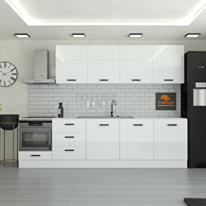 300 Cm Mutfak Dolabı  Mdf Kapak Tezgah Dahil Yrkn300 97