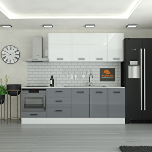 250 Cm Mutfak Dolabı  Mdf Kapak Tezgah Dahil Yrkn250 98