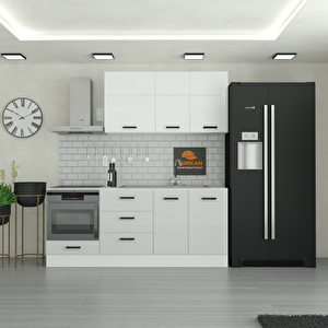 215 Cm Mutfak Dolabı  Mdf Kapak Tezgah Dahil Yrkn215 100