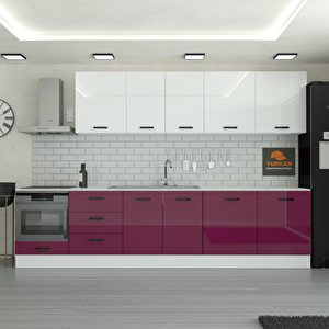 320 Cm Mutfak Dolabı  Mdf Kapak Tezgah Dahil Yrkn320 102