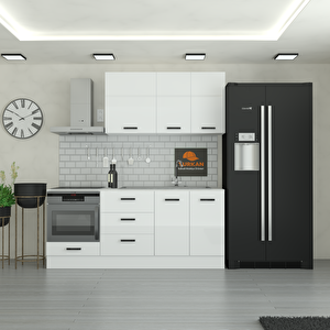 200 Cm Mutfak Dolabı  Mdf Kapak Tezgah Dahil Yrkn200 97