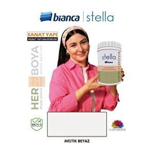 Stella Su Bazlı Akrilik Boya Mistik Beyaz 1 Lt
