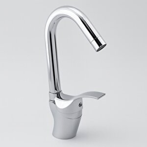Kuğu Batarya Duş Bulaşık Musluğu Lavabo Banyo Mutfak Bataryası Mermer Üstü Çift Su Giriş Evye Kısa