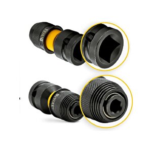 Dt7508-qz 1/4'' Hex Ile 1/2'' Kare Darbeli Anahtar Adaptörü