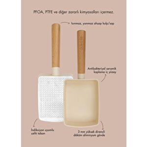 Cucina Di Mia Dikdörtgen Omlet Tavası 14x9 Cm