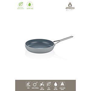 Sera Nova Yanmaz Yapışmaz Seramik Tava 24 Cm – Gri