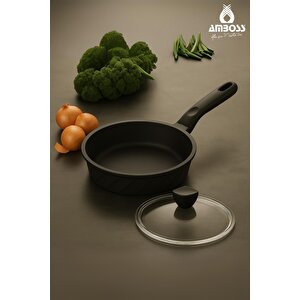 Vento Döküm Cam Kapaklı Tava 18x5 Cm