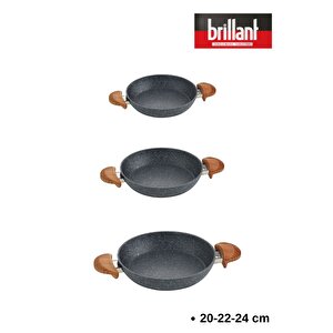 Bri̇llant Sahan Seti̇ Alpha 3lü Set 20-22-24-cm