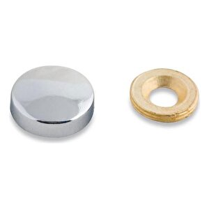 Dekoratif Vida Kapağı Parlak Krom 25mm - 10 Adet