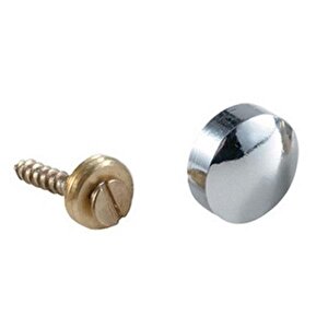 Dekoratif Vida Kapağı Parlak Krom 25mm - 10 Adet