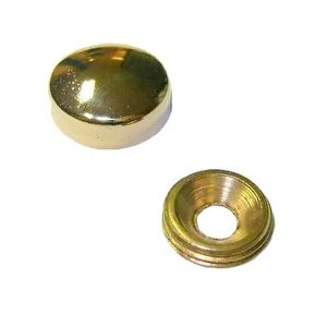 Dekoratif Vida Kapağı Sarı 15mm - 10 Adet