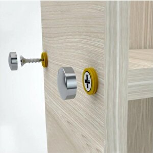 Dekoratif Vida Kapağı Sarı 15mm - 10 Adet