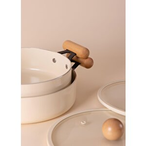 The Mia Cucina Di Mia İndüksiyon Tabanlı Seramik Tencere Seti 6 Parça