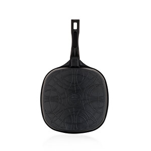 Schafer Felsen Kare Seramik Tencere Seti 7 Parça-siyah