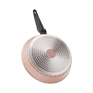 Biodiamond Antibakteriyel Kulp Rose Gold 7 Parça Indüksiyon Tabanlı Tencere Seti