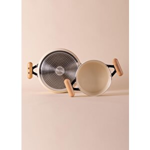 The Mia Cucina Di Mia İndüksiyon Tabanlı Seramik Tencere Tava Seti 7 Parça