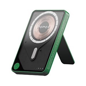 1-power X Pro+ Manyetik Standlı Wireless Powerbank 10000mah Dahili Usb-c Kablolu Yeşil