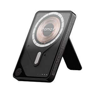1-power X Pro+ Manyetik Standlı Wireless Powerbank 10000mah Dahili Usb-c Kablolu Siyah