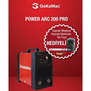Power Arc 200 Pro Inverter Kaynak Makinası +kaynak Maskesi+elektrodu Fırçası Hediyeli