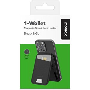 Momax Sr29b Iphone Magsafe Wallet Siyah