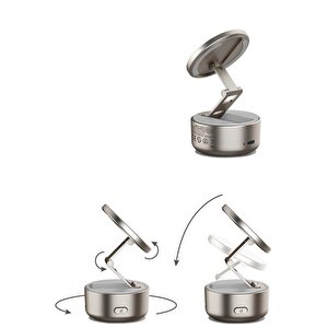 Momax 1-snap Go Otomatik Vakumlu Manyetik Telefon Standı Titanium