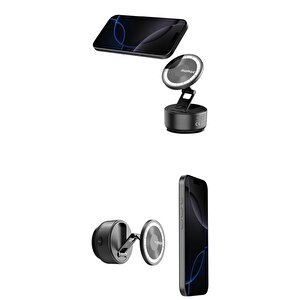 Momax 1-snap Go Otomatik Vakumlu Manyetik Telefon Standı Siyah