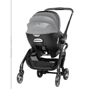 Merkür Bebe Onyx 2'si 1 Arada Oto Koltuğu Bebek Arabası Gri