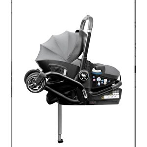 Merkür Bebe Onyx 2'si 1 Arada Oto Koltuğu Bebek Arabası Gri