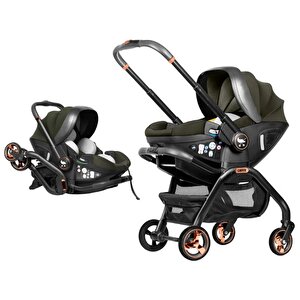 Merkür Bebe Onyx 2'si 1 Arada Oto Koltuğu Bebek Arabası Yeşil