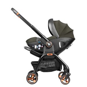 Merkür Bebe Onyx 2'si 1 Arada Oto Koltuğu Bebek Arabası Yeşil