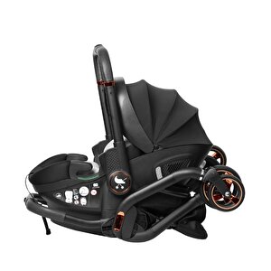 Merkür Bebe Onyx 2'si 1 Arada Oto Koltuğu Bebek Arabası Siyah