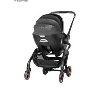 Merkür Bebe Onyx 2'si 1 Arada Oto Koltuğu Bebek Arabası Siyah