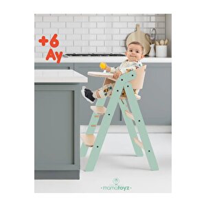 Mamatoyz 10mychair Allınone Mınt - Foldable Hıghchaır Katlanabilir Mama Sandalyesi - Yeşil