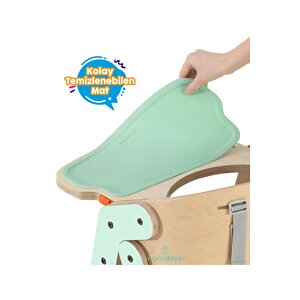 Mamatoyz 10mychair Allınone Mınt - Foldable Hıghchaır Katlanabilir Mama Sandalyesi - Yeşil